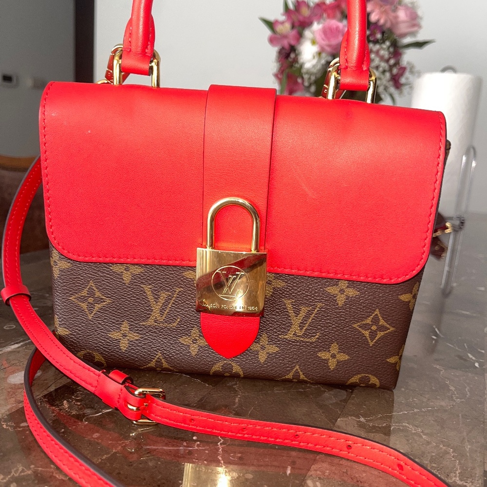 LOUIS VUITTON Monogram Locky BB Coquelicot